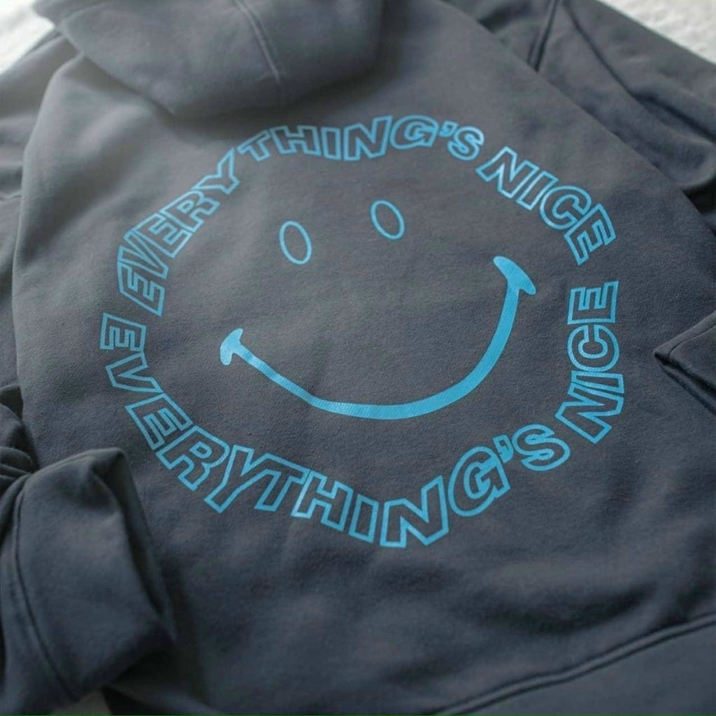 Áo khoác nỉ Hoodie MẶT CƯỜI Dây Kéo form rộng áo nỉ bông nữ Unisex AKN4 Life Unisex