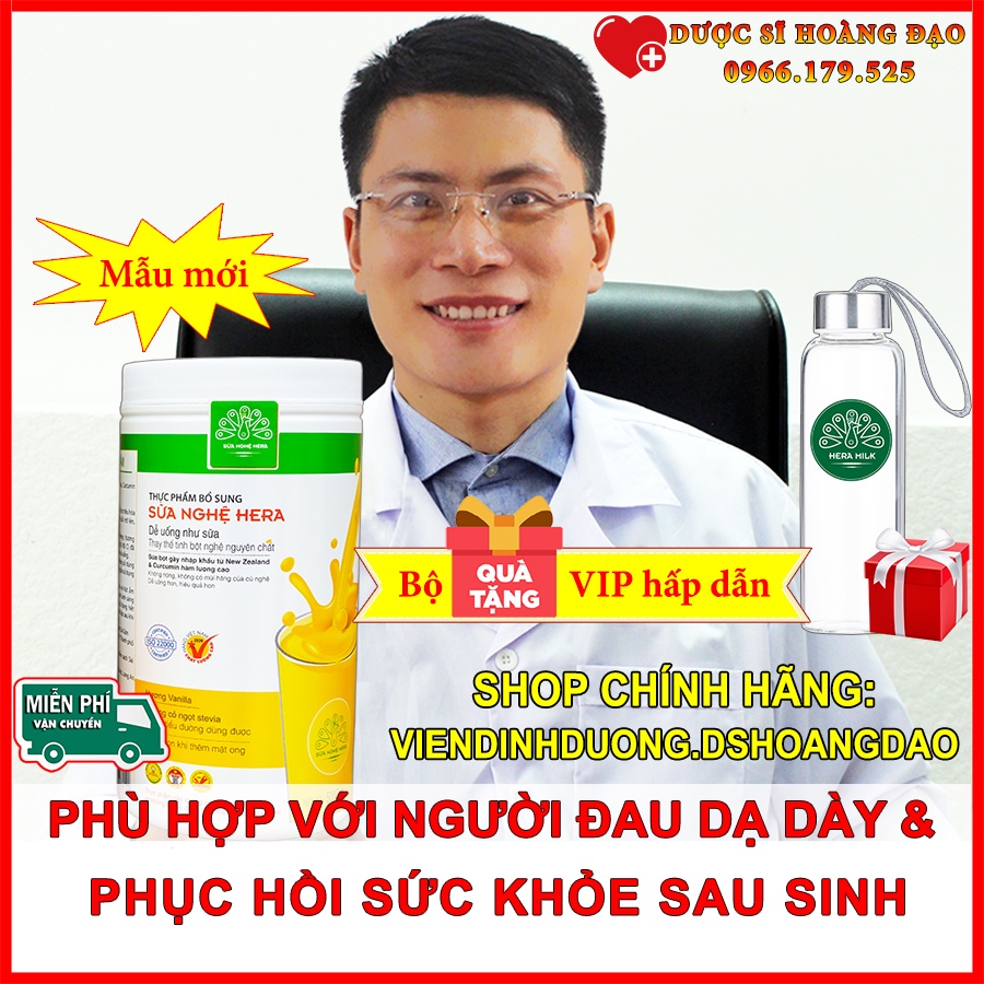 Sữa Nghệ Hera 500gr PHÙ HỢP VỚI NGƯỜI ĐAU DẠ DÀY, giúp LỢI SỮA cho con bú