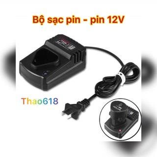 Bộ pin 12v -1500mAh - đế sạc pin - Pin 12v cho các máy khoan pin 12v