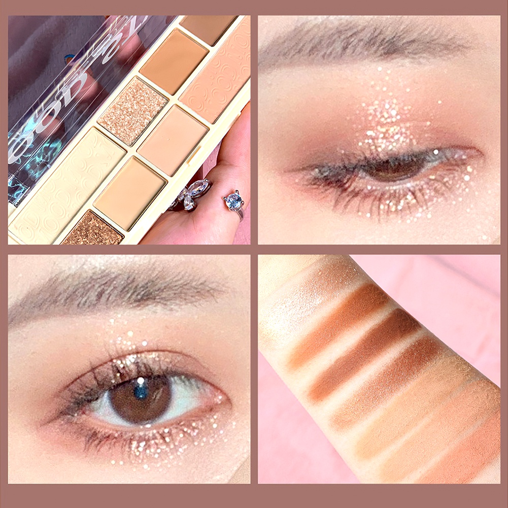 (Hàng Mới Về) Bảng Phấn Mắt Gecomo 8 Màu Sắc Hiệu Ứng Lì / Ánh Ngọc Trai Thời Trang | BigBuy360 - bigbuy360.vn