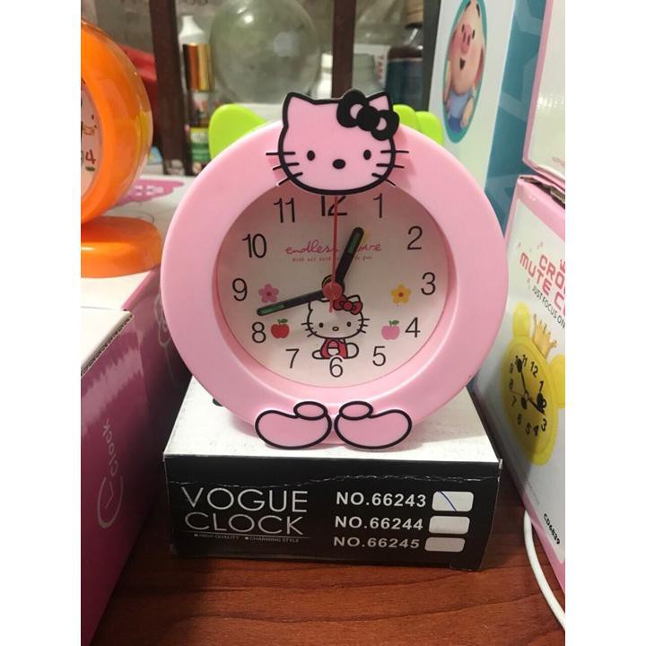 Đồng Hồ Báo Thức Để Bàn Mini Hello Kitty Làm quà tặng sinh nhật cho bé
