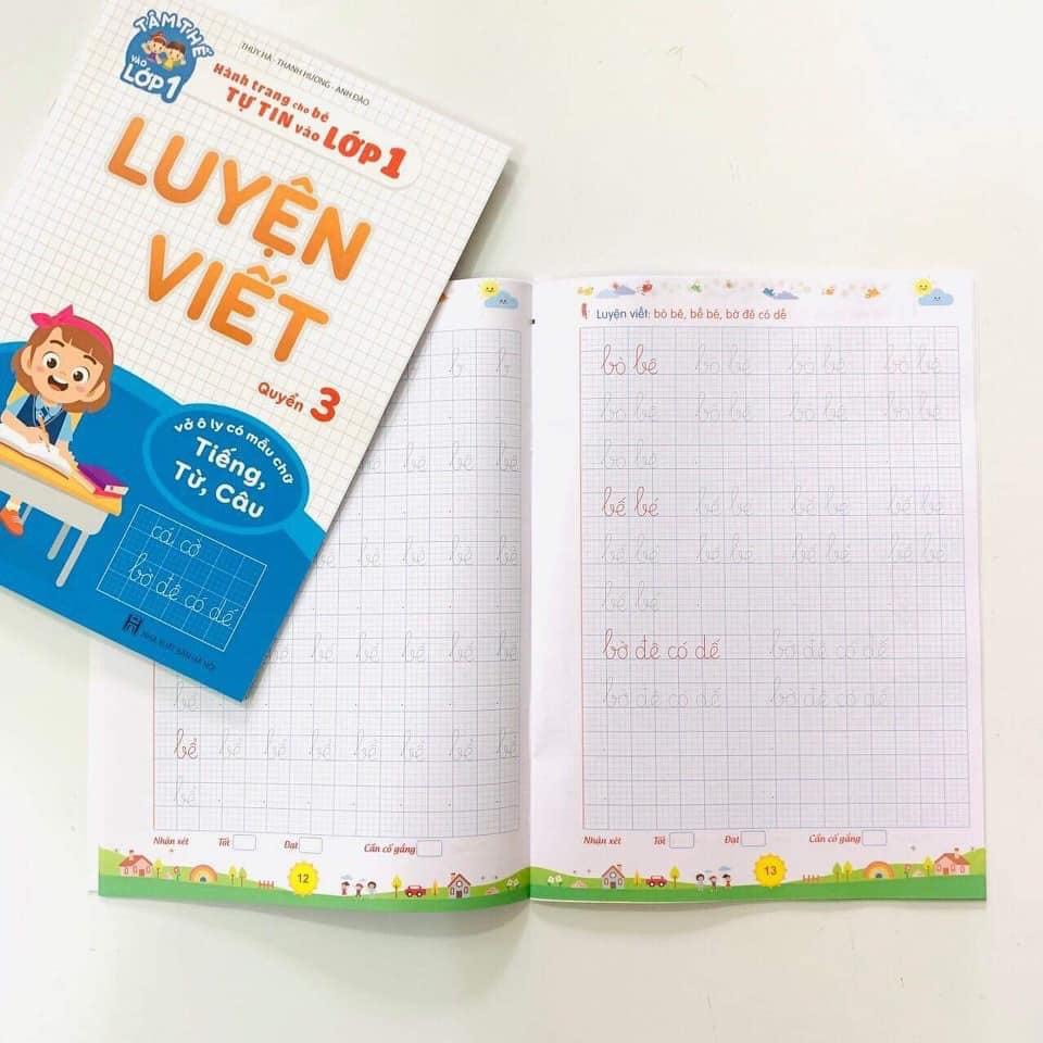 Sách - Combo 3 cuốn Luyện Viết - Tâm thế vào lớp 1 - Quyển 123 (3 cuốn)