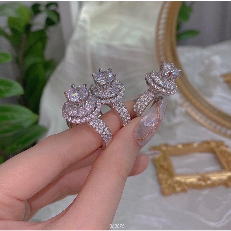 Nhẫn xi bạch kim