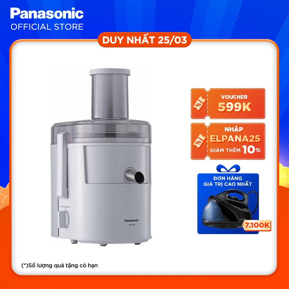 [Mã ELPANA5G giảm 10% đơn 500K]Máy Ép Trái Cây Panasonic PAVH-MJ-SJ01WRA – 1.5 Lít-Hàng Chính Hãng