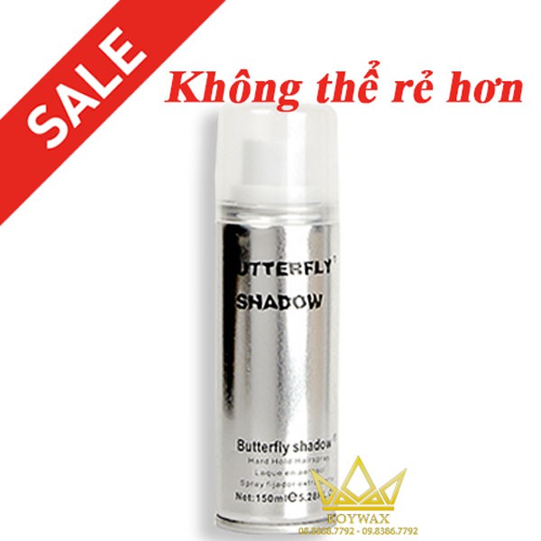 Gôm xịt tóc Butterfly Shadow 150ml
