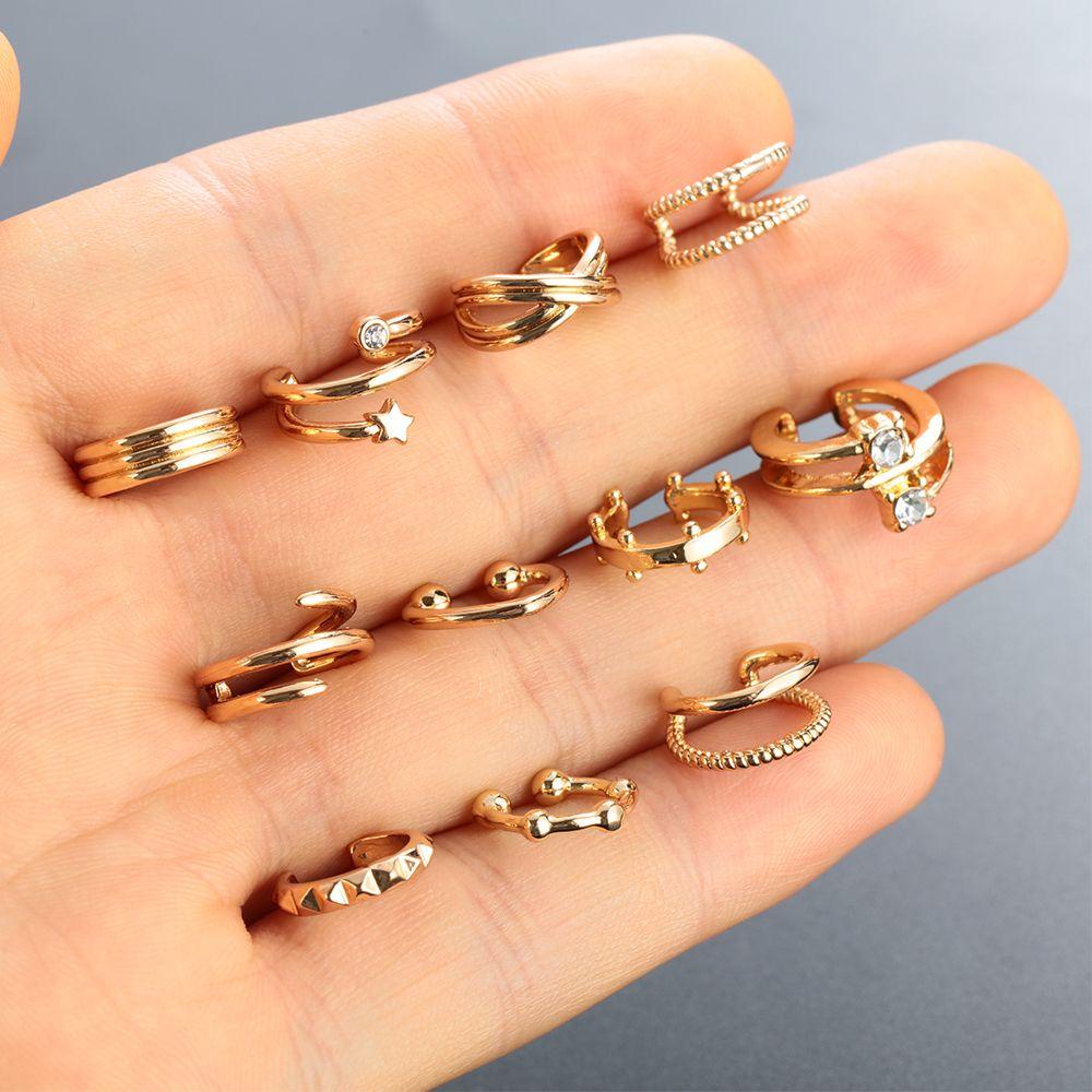 YVE Khuyên Đeo Vành Tai Không Xỏ Lỗ Thời Trang