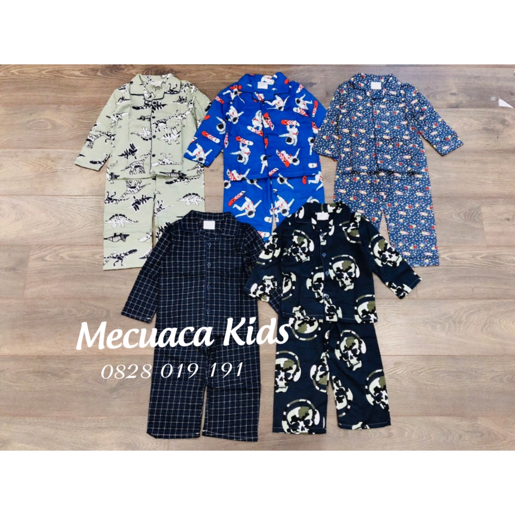 [3-10y][ CHỌN MẪU] Bộ ngủ/pyjama quần áo dài cho bé/bé trai/bé gái xuất dư