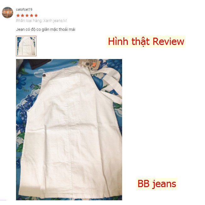 Yếm Jean Váy Basic dành cho Teen