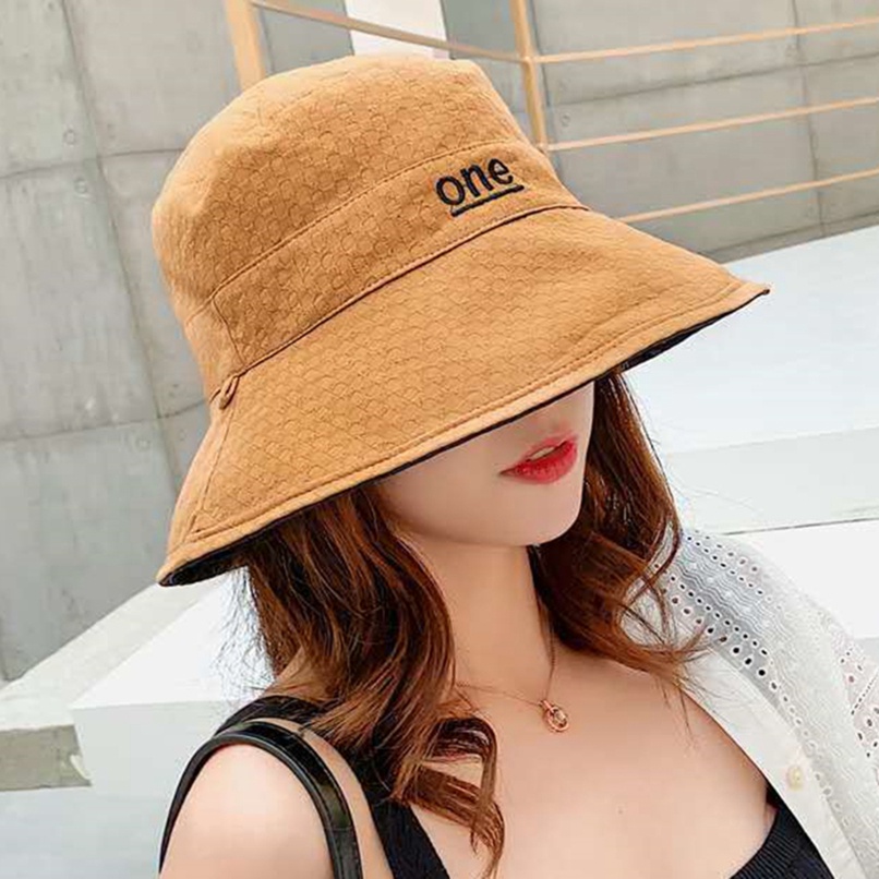 Mũ Bucket Topi Nelayan Pantai Matahari Wanita Phong Cách Hàn Quốc Mới Cho Nam Và Nữ