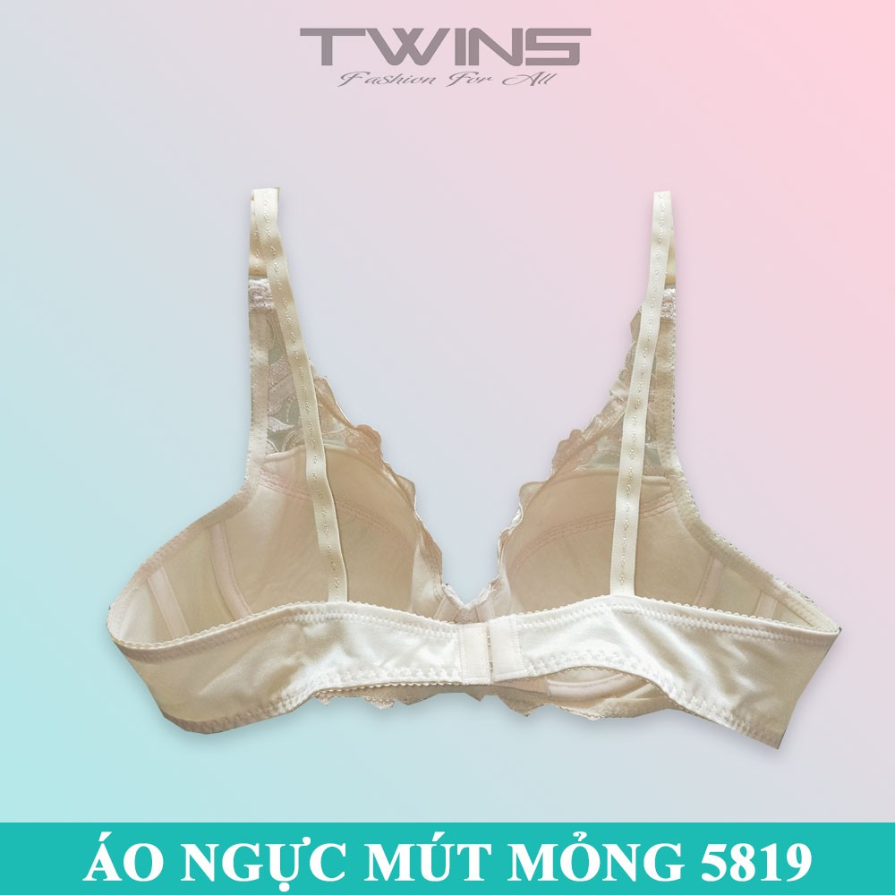 Áo ngực nữ ren sexy nâng ngực Iway 5819 có gọng mút mỏng nguyên ngực size 34-36-38-40