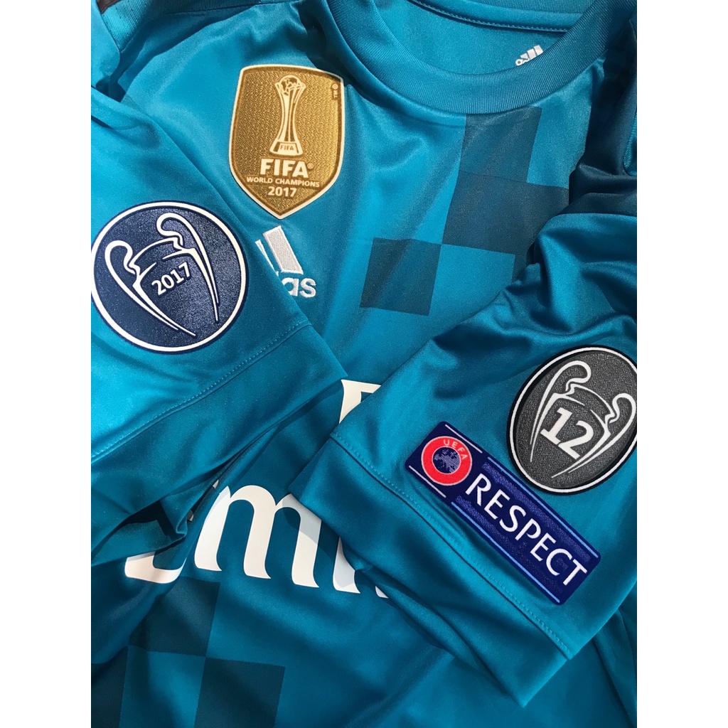 Áo Thun Bóng Đá Tay Ngắn Ronaldo Phong Cách Retro 2017/2018