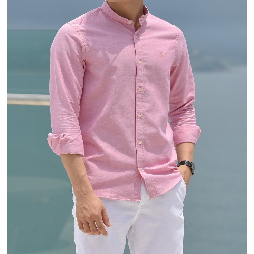 Áo sơmi cổ trụ siêu chất Oxford Slimfit dáng đẹp - chất vải Oxford cầm lên là thích ngay - đẹpcháyhàng vài mã rồi anh em