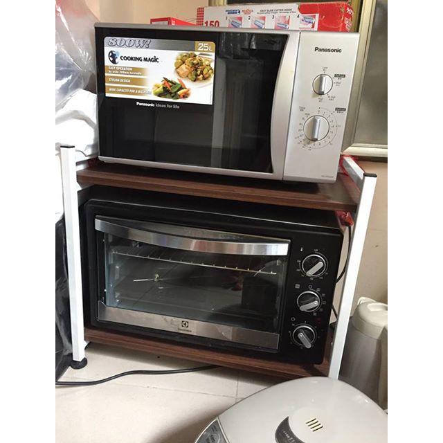 Kệ lò vi sóng, lò nướng Khung sắt, Gỗ MDF  YL145 - 60x37x35 cm | BigBuy360 - bigbuy360.vn