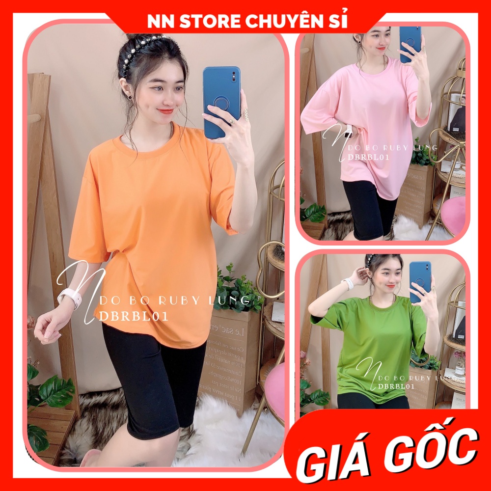 Đồ bộ nữ mặc nhà phom to có size đến 70kg chất thun mềm mịn mát ịn họa tiết dễ thương DBRBLCT