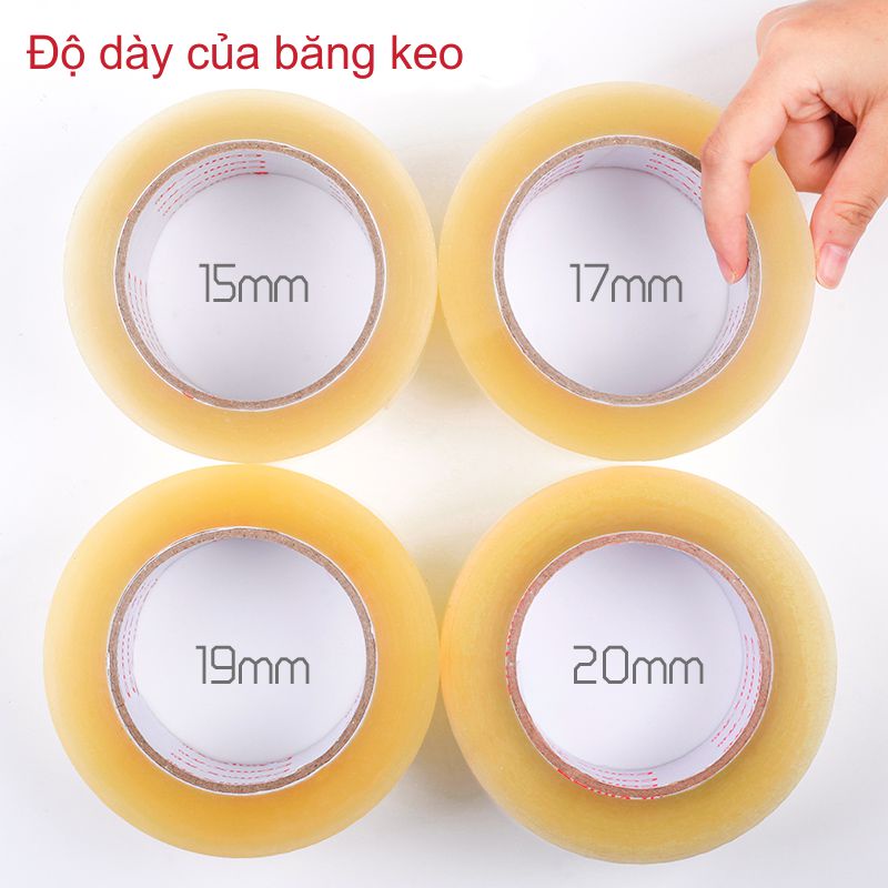 Băng dính băng keo các thể loại kích cỡ cân nặng, Độ dài