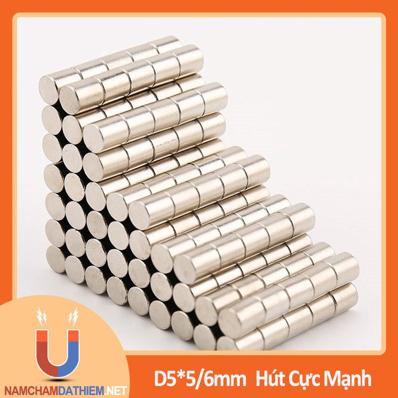 Nam Châm Viên D5*5/6mm, Dạng Miếng Đặc | BigBuy360 - bigbuy360.vn