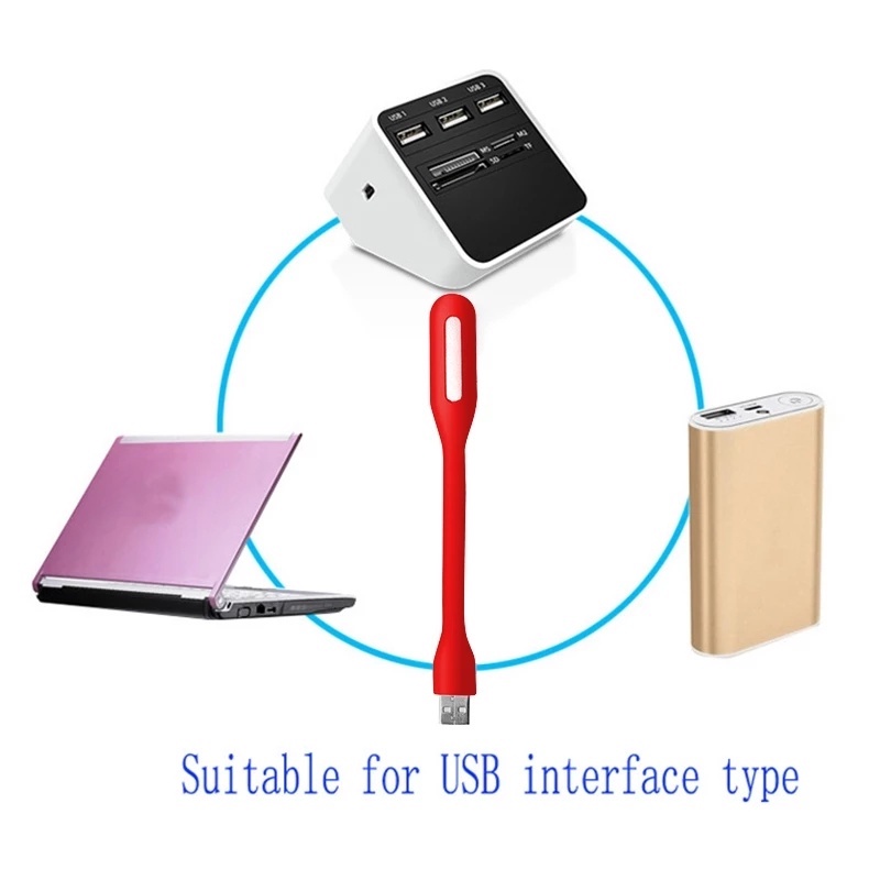 Đèn LED Đọc Sách Mini USB Có Thể Gấp Gọn Tiện Dụng