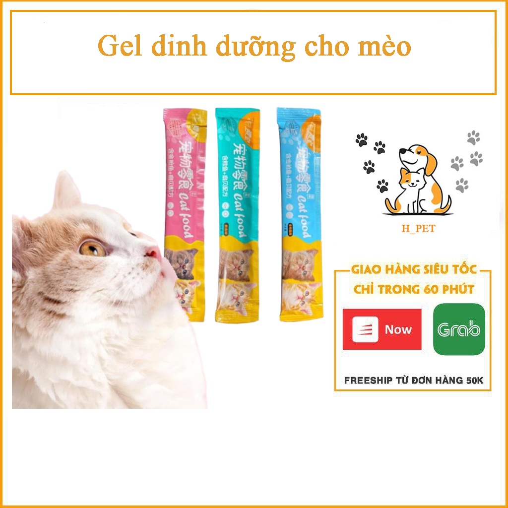 Pate Thanh dạng Gel dinh dưỡng cho mèo chó thức ăn dạng ướt cho mèo đồ ăn vặt mèo snack súp thưởng mè
