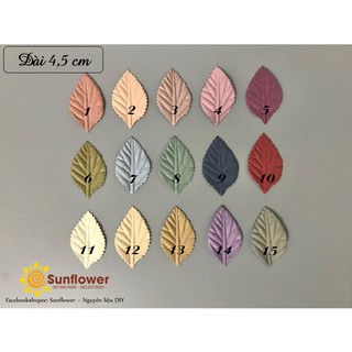 Set 10 lá da lộn size 4,5cm