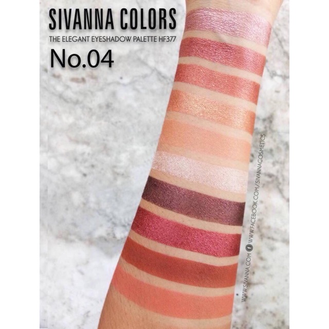 Bảng Phấn mắt 10 ô sivanna colors the elegant eyeshadow palette