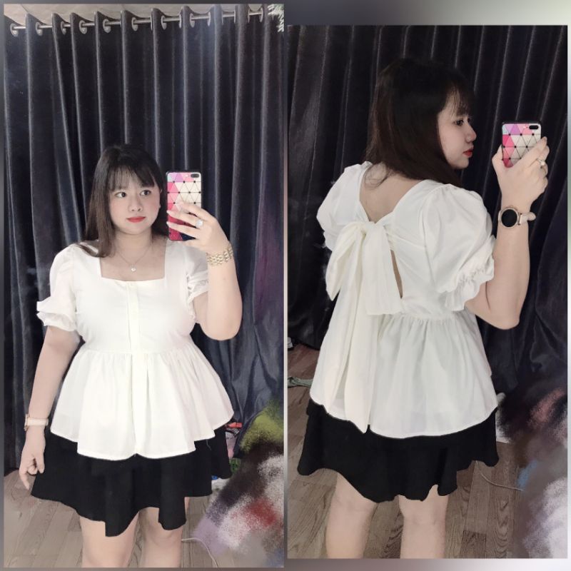 ÁO BIGSIZE BABYDOLL HOA NHÍ