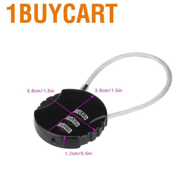 Ổ khóa hành lý mật mã 3 số