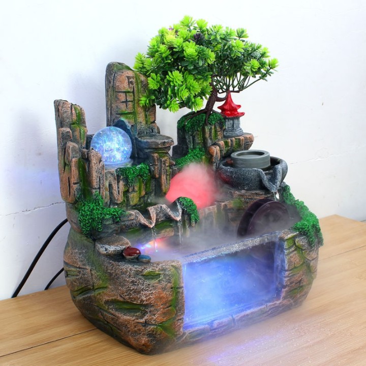 Thác nước phong thủy tài lộc mini để bàn full phụ kiện | BigBuy360 - bigbuy360.vn