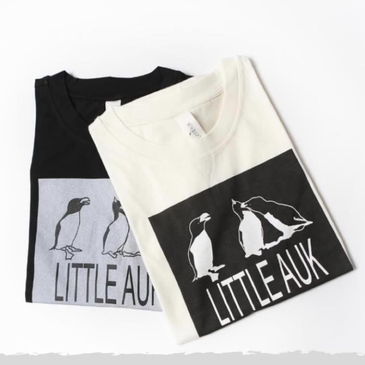 ÁO T'SHIRT LITTLE UK ROID CỘC TAY CỔ TRÒN HAI CHÚ CHIM CÁNH CỤT ྇ ་