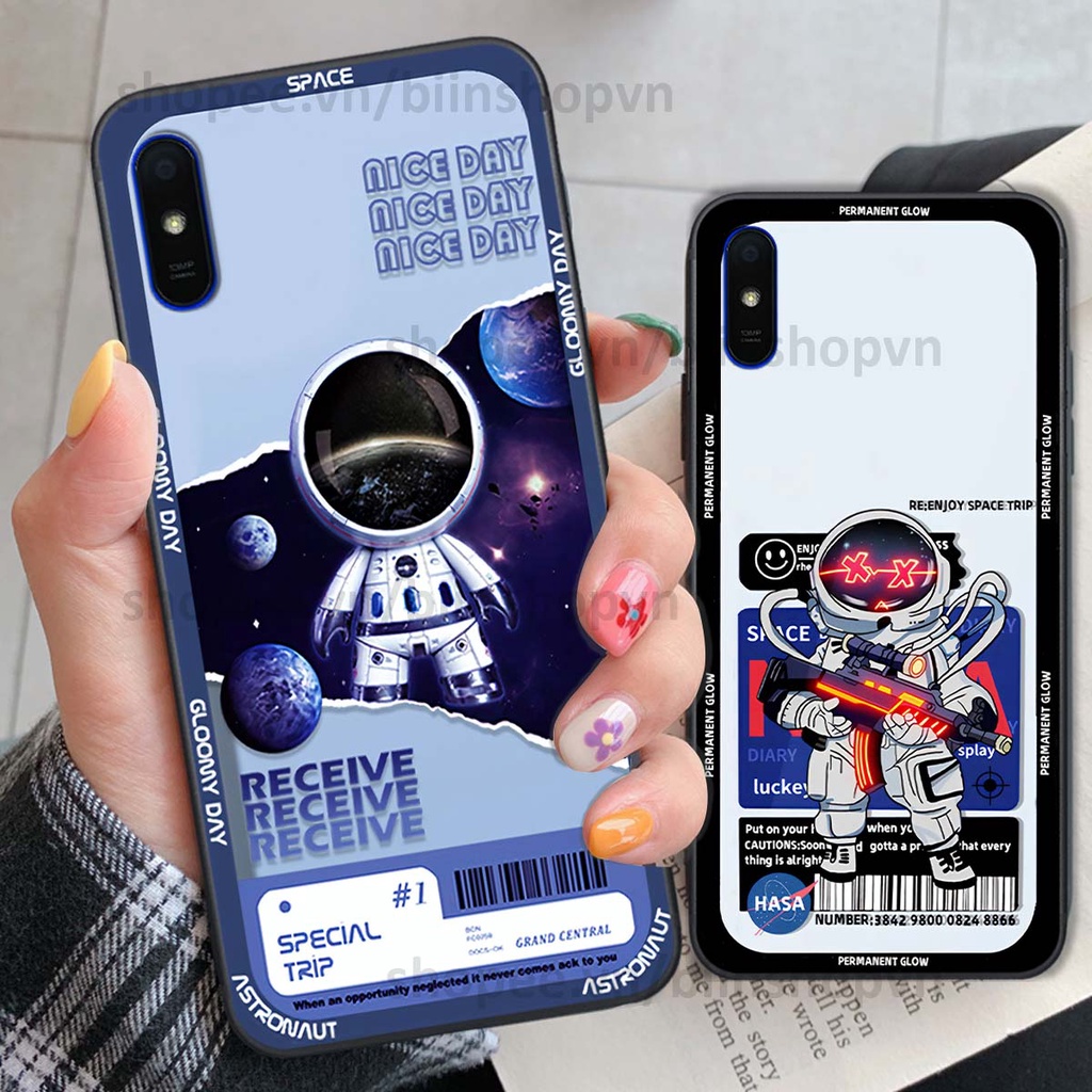 Ốp Xiaomi Redmi 7A / 8A / 9A phi hành gia vũ trụ space.x siêu đẹp, thời trang