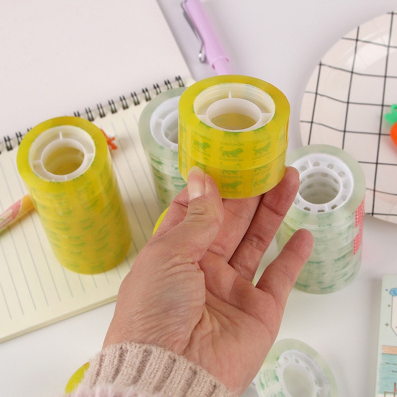 Cuộn Băng Keo Trong Suốt Rộng 12mm Dài 30m Có Thể Thay Thế Cho Cuộn Băng Keo