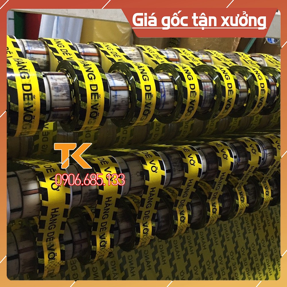 1 cây 6 cuộn băng keo in chữ hàng dễ vỡ giá rẻ nặng 1kg2