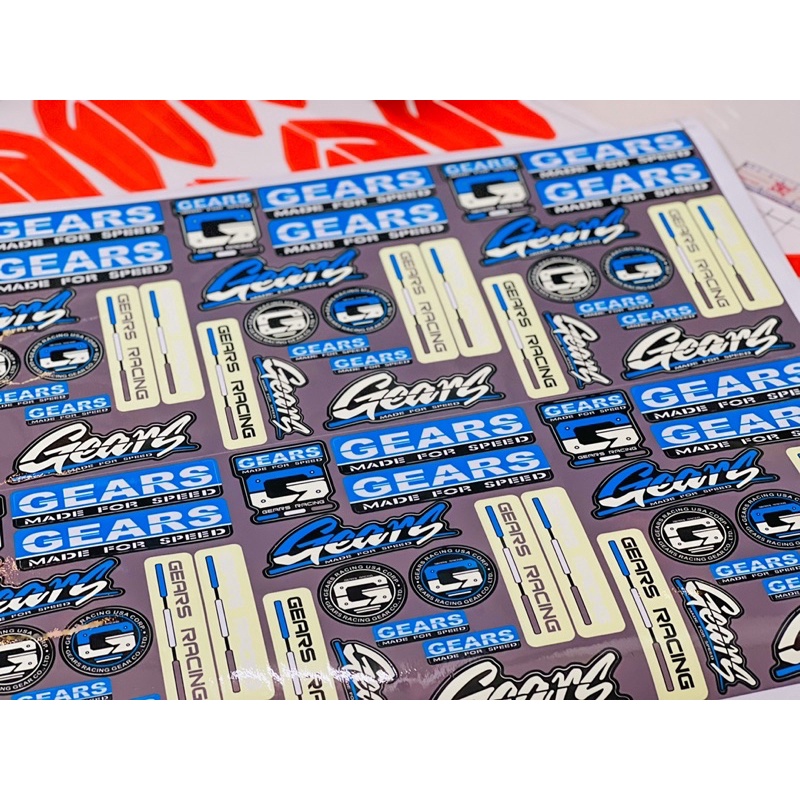 Tem Sticker set Gears Decal Logo ✌