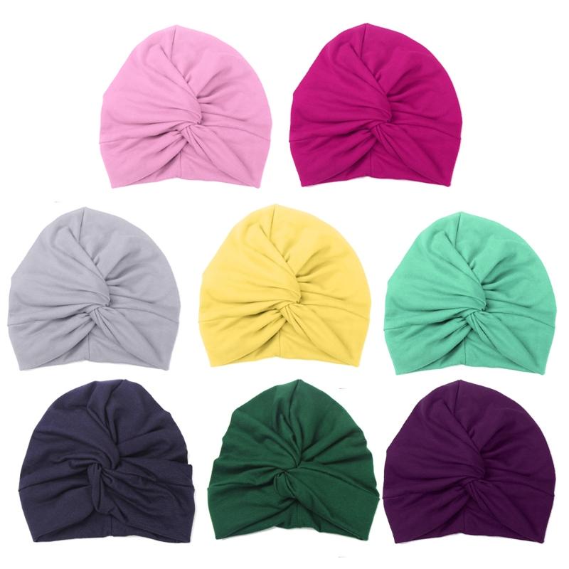 Mũ Turban Thắt Nút Bằng Cotton Mềm Mại Thời Trang Mùa Hè Cho Bé Gái Sơ Sinh