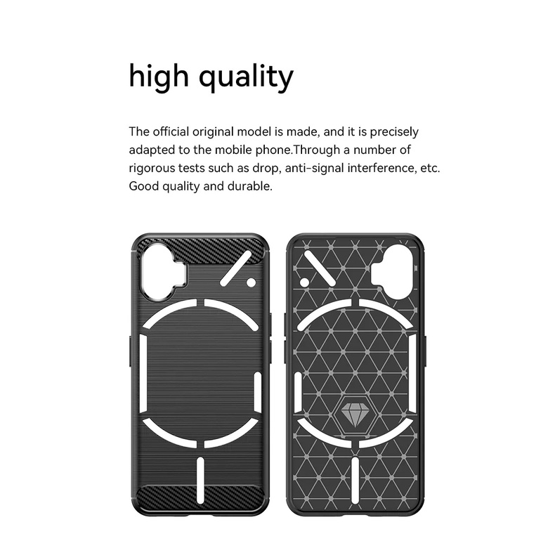 Ốp Lưng TPU Mềm Chống Sốc Sợi Cacbon Ốp Lưng Điện Thoại Cho Nothing Phone 1 Rugged Amor