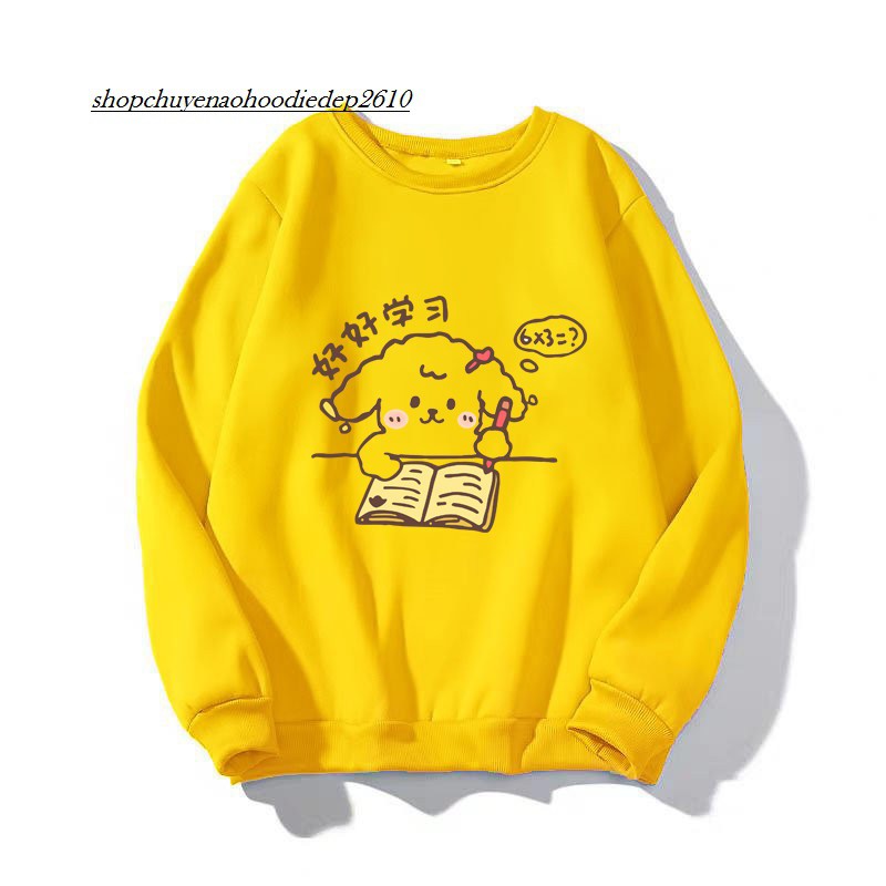 [Mã FAXANH1505 giảm 10K đơn 50K] áo sweater in hình ly trà sữa siêu xinh độc đáo nhiều màu sắc | BigBuy360 - bigbuy360.vn