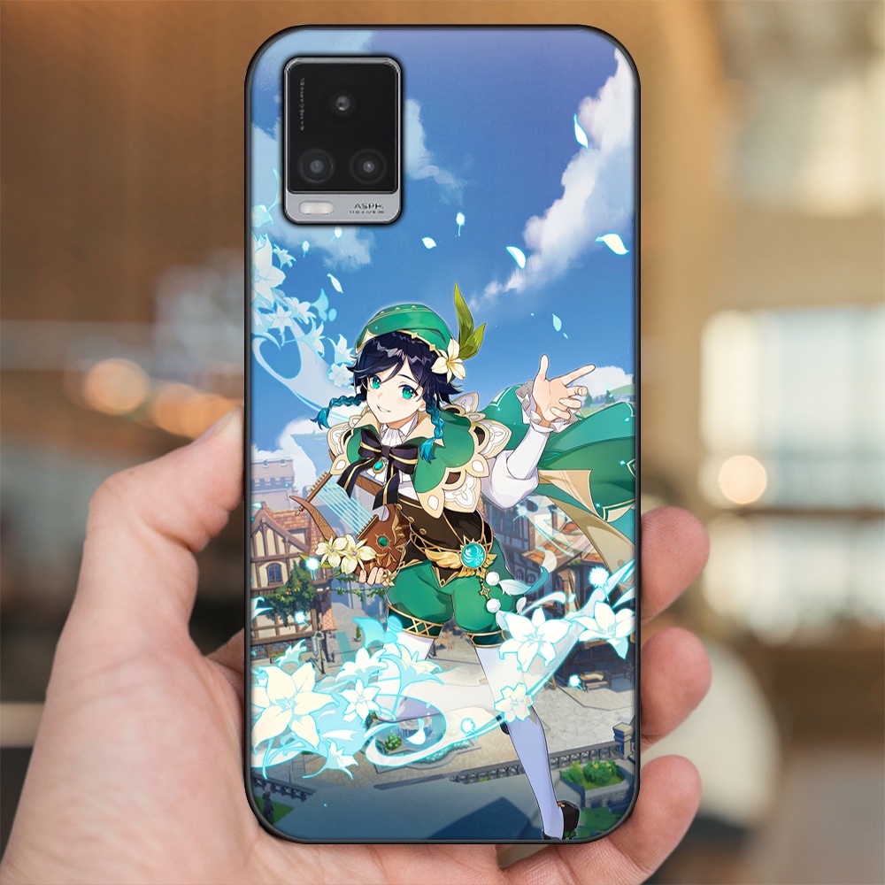 Ốp lưng Vivo V20 viền đen in hình Venti Genshin Impact