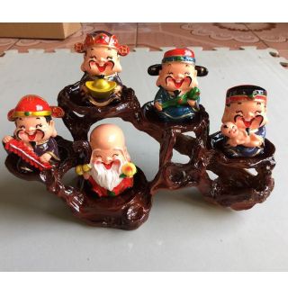 Bộ 5 tượng phúc lộc thọ Kèm đế ngũ hành