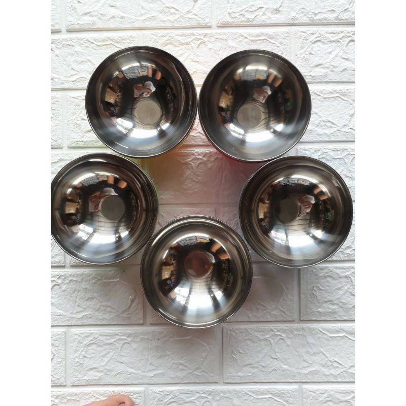 Bát ăn cơm cách nhiệt bằng inox 2 lớp bọc nhựa cho trẻ em