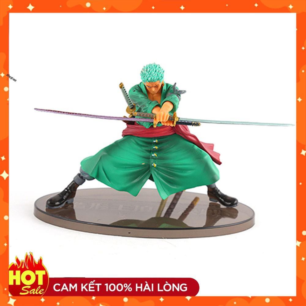 [Mô hình onepiece] ⚡ Ảnh thật ⚡ Mô Hình Zoro Nhị Kiếm phái cool ngầu trong One Piece - Mô hình Đẹp