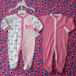Set 2 bộ body liền vớ cho bé gái