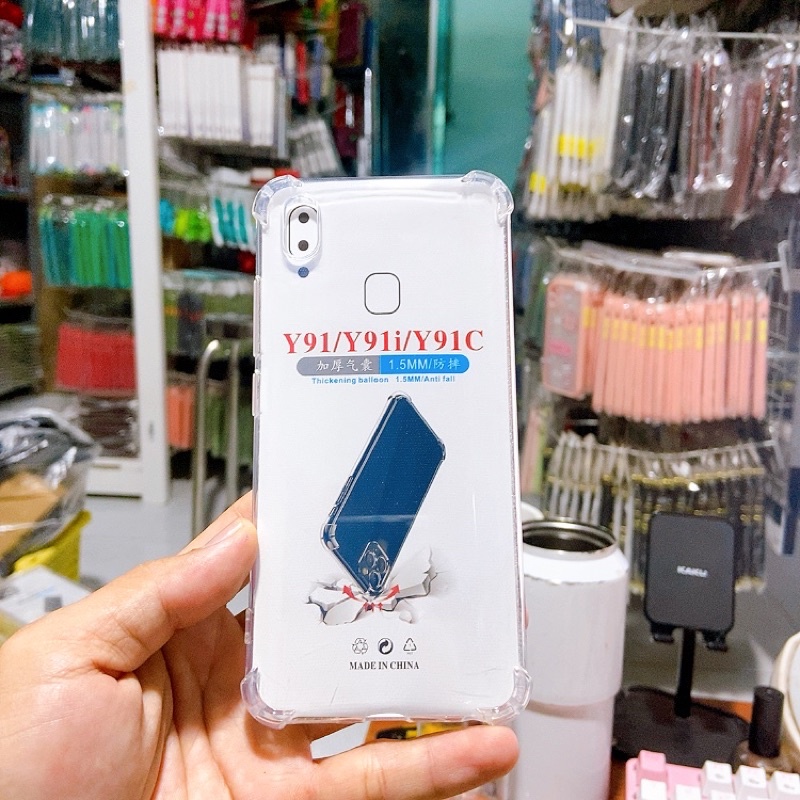 Ốp trong suốt chống sốc Vivo S1 pro/Y11/Y12/Y15/Y17/U10/V15/V15 pro/Y91/Y91c/Y1s/Y20/Y20s/Y12s/V23E/Y02S/Y16 4G