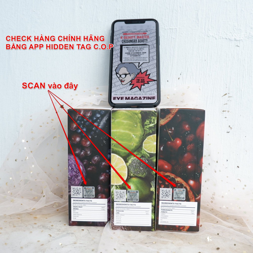 Sữa Rửa Mặt Rau Củ Thải Độc Wonder Bath Super Vegitoks Cleanser 300ml | BigBuy360 - bigbuy360.vn
