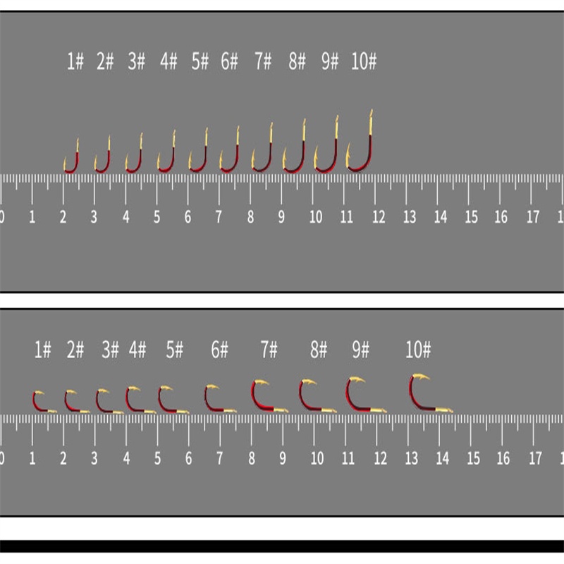 Móc Câu Cá Bằng Hợp Kim Thép Carbon Màu Vàng Đỏ Iseni Izu Creek