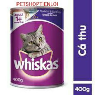 Pate mèo whiskas lon 400g