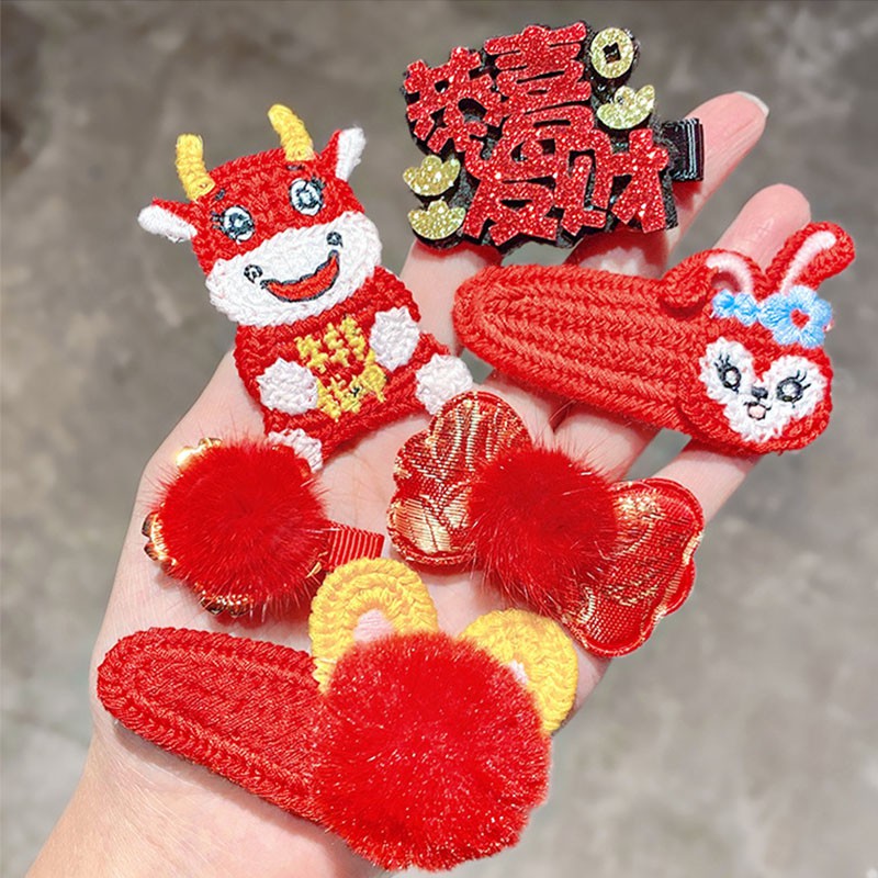 Set 8 kẹp tóc dễ thương dành cho bé gái