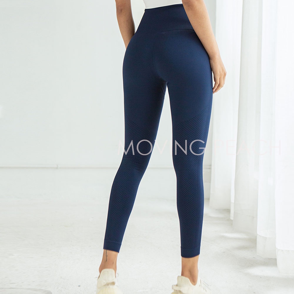 Quần legging MOVING PEACH ALT eo cao bó sát thời trang tập thể thao cho nữ