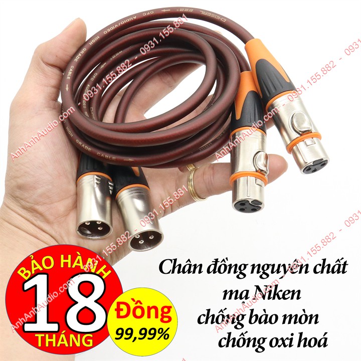 Cáp Canon , đồng nguyên chất mạ Niken chống bào mòn chống oxi hoá