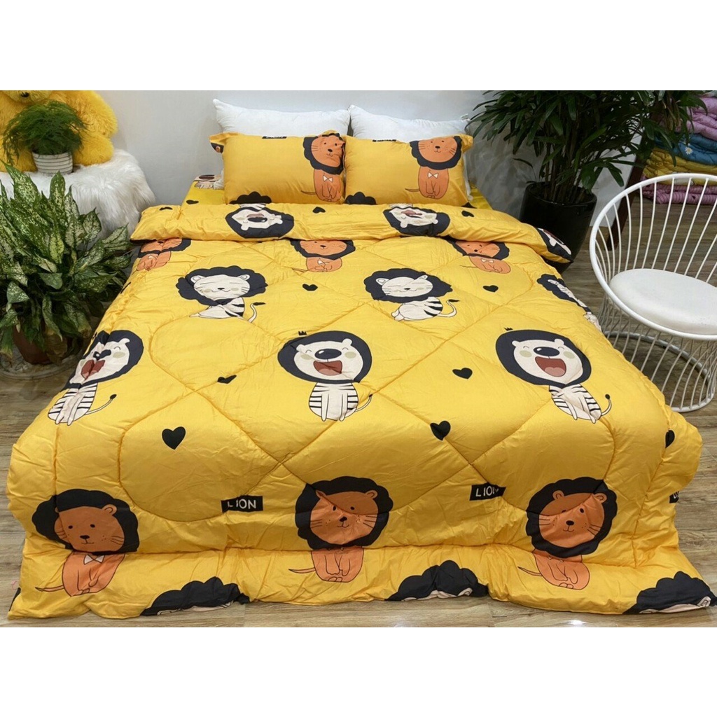 Set 5 Món Chăn Phao Siêu Nhẹ Gồm 1 Chăn Phao Dày 2 áo gối 1 áo gối ôm 1 Ga Bọc Đủ Kích Thước 1m2 1m4 1m6 1m8 2m2 album04