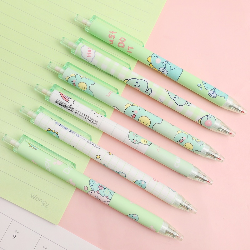 Bút Mực Gel Ngòi 0.5mm Hình Khủng Long Dễ Thương