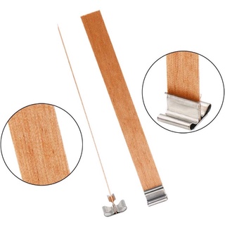 Bấc gỗ kèm đế sắt làm nến thơm ( đọc kỹ mô tả) combo 5cái